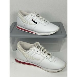 FILA Machu‎ Women White Classic Tennis Pickleball Handball Sneakers Size 8.5 EUC